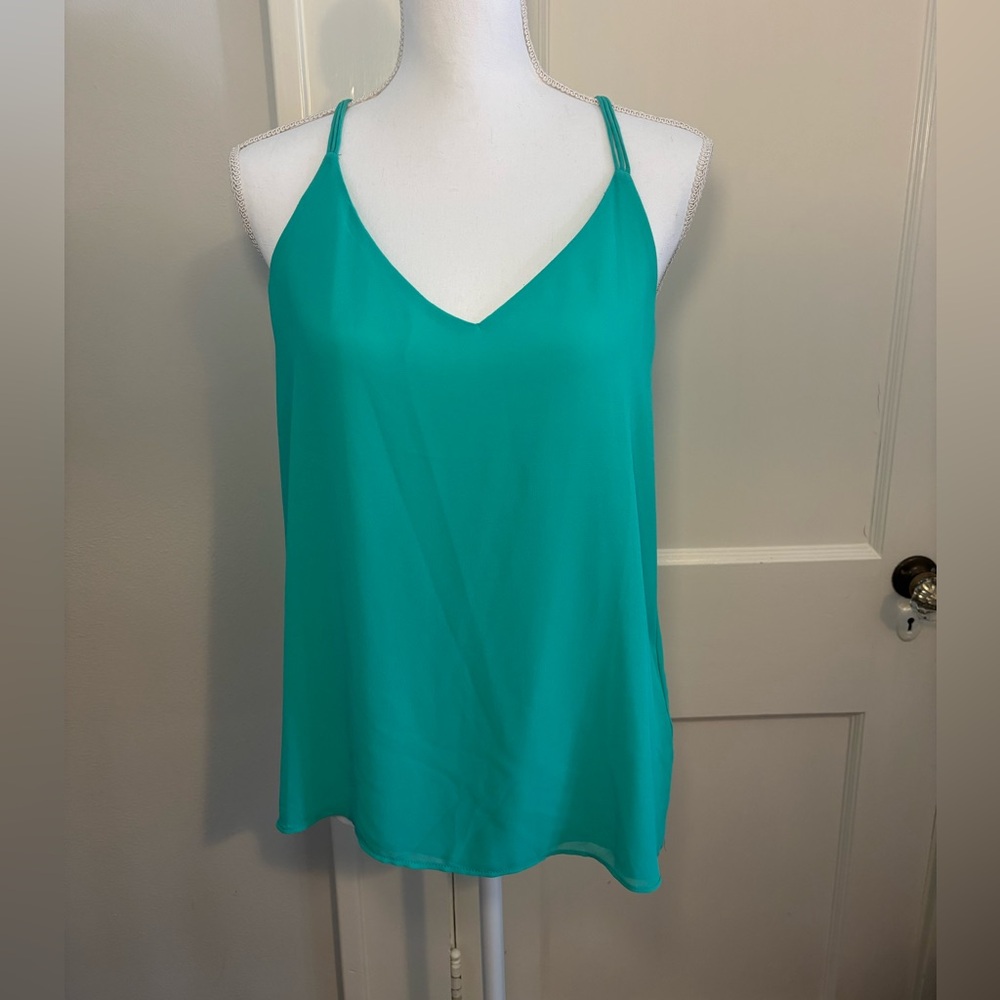 Naked Zebra Green Sleeveless Top